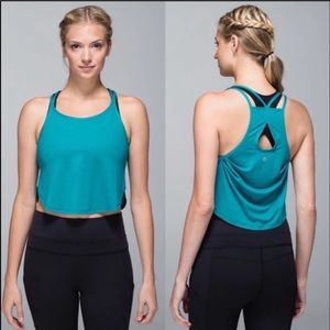 NWT On The Run Singlet Teal